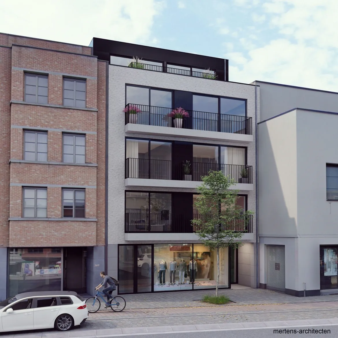 Toplocatie Brasschaat: Project met 7 Luxe Appartementen & Handelsruimte
